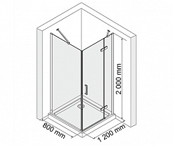 WasserKRAFT Душевой уголок Aller 10H06RW – фотография-4